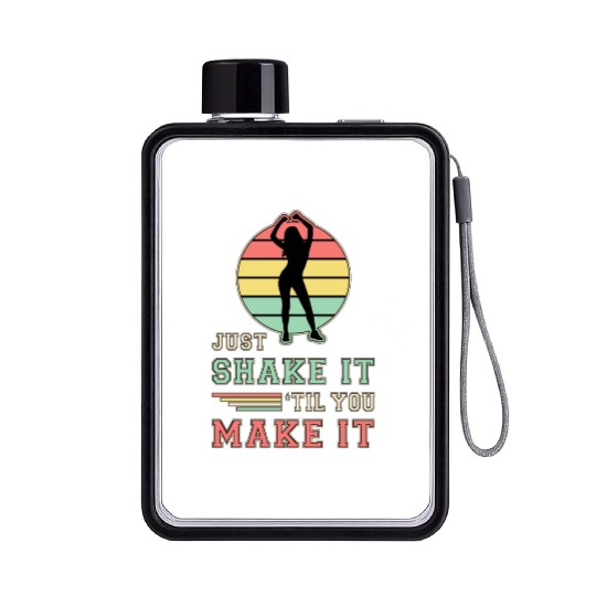 Fitness For Women Exercise Lover Workout Idea Flat Water Bottles