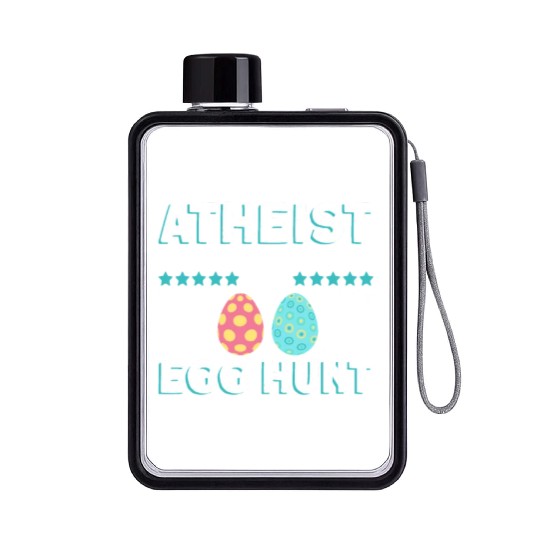 Atheist But Still Believing In A Good Egg Hunt - Flat Water Bottles