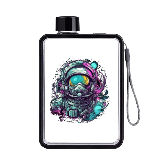 Astro Selfie Flat Water Bottles