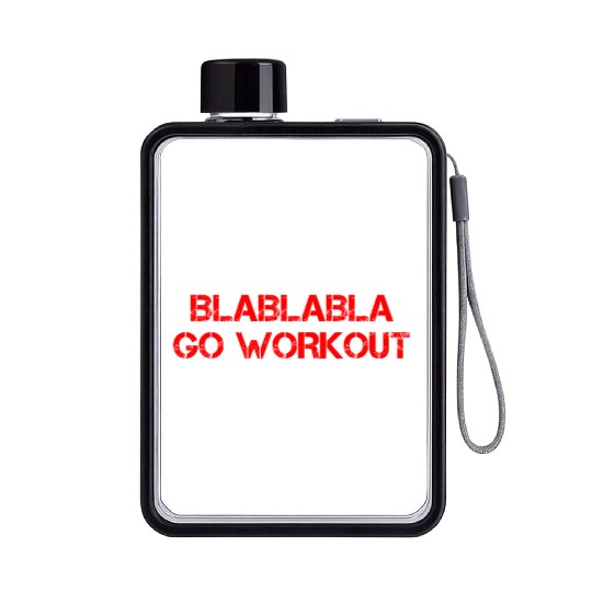 Blablabla Go Workout 4 Flat Water Bottles