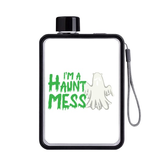 Halloween Paranormal Ghost Hunters Horror Fans Flat Water Bottles