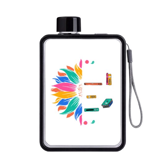 Read Books Be Kind Stay Weird Flat Water Bottles