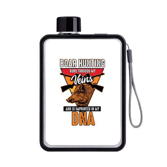Boar Hunting - Runs Through My Veins Flat Water Bottles