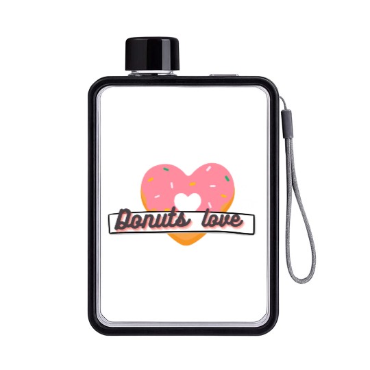 Donuts Lover Flat Water Bottles