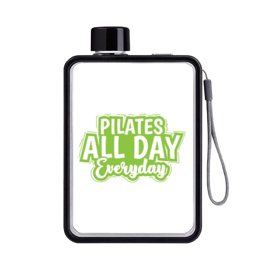 Pilates all Day Everyday Powerhouse Flat Water Bottles