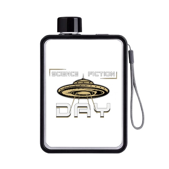 Space Galaxy Science Fiction Day Stars Flat Water Bottles