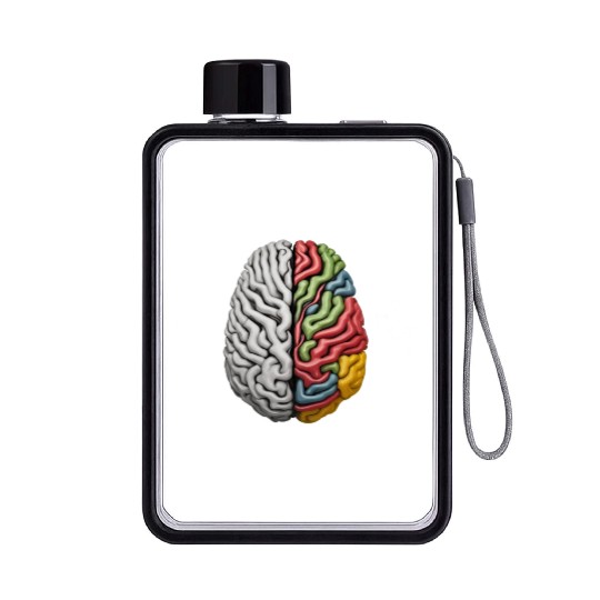 "Different, Not Less" Neurodiversity Flat Water Bottles