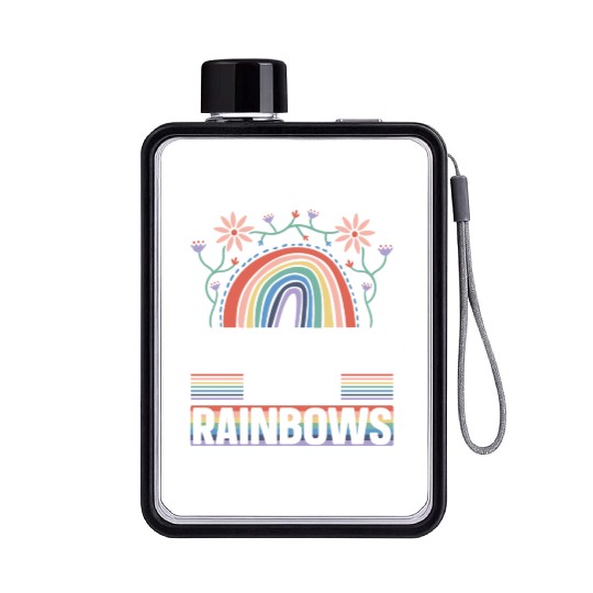 Gay Rights Rainbow Pride Month LGBTQ Gay Pride Flat Water Bottles