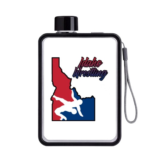 Idaho Wrestling (USA Colors) Flat Water Bottles