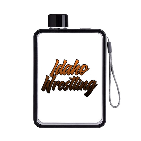 Idaho Wrestling (State Colors) Flat Water Bottles
