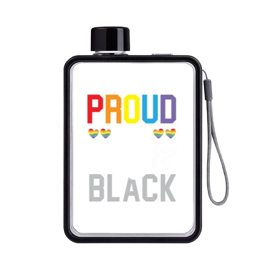 Gay Rights Rainbow Pride Month LGBTQ Gay Pride Flat Water Bottles