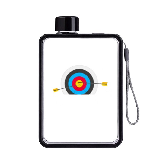 My Idea Of Group Therapy Bow & Arrows Target Arche Flat Water Bottles