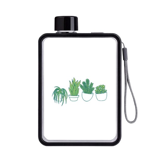 Funny Plants Lover Garden Gardener Flat Water Bottles