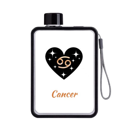 CANCER ZODIAC SIGN, astrology, birthday Flat Water Bottles