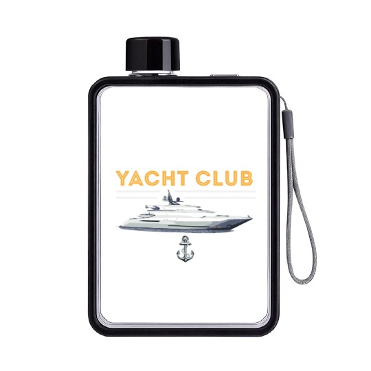 Yacht Racing Yacht Club Flat Water Bottles