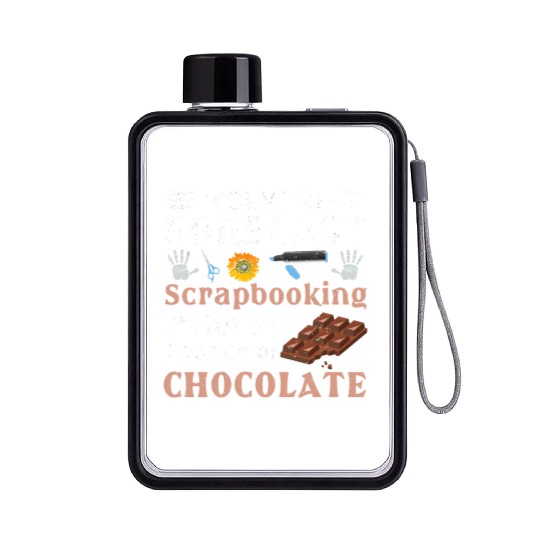 Scrapbooker Gift Weekend Forecast Scrapbooking Flat Water Bottles