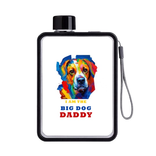 Big Dog Daddy Flat Water Bottles
