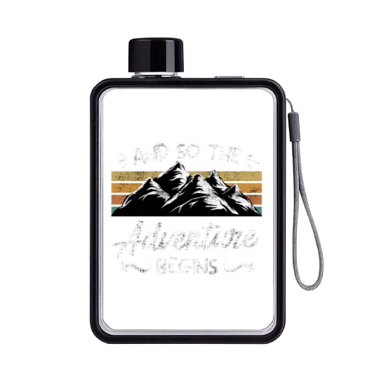 And so the Adventure begins Wanderlust Wanderer Flat Water Bottles