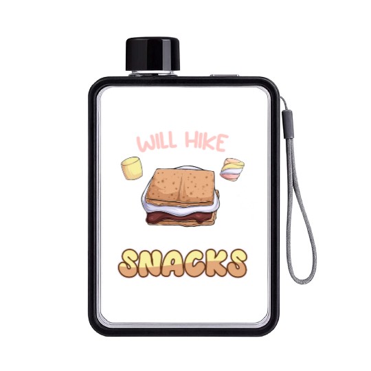 Wanderlust Climber funny Mountain Hiking Snack Flat Water Bottles