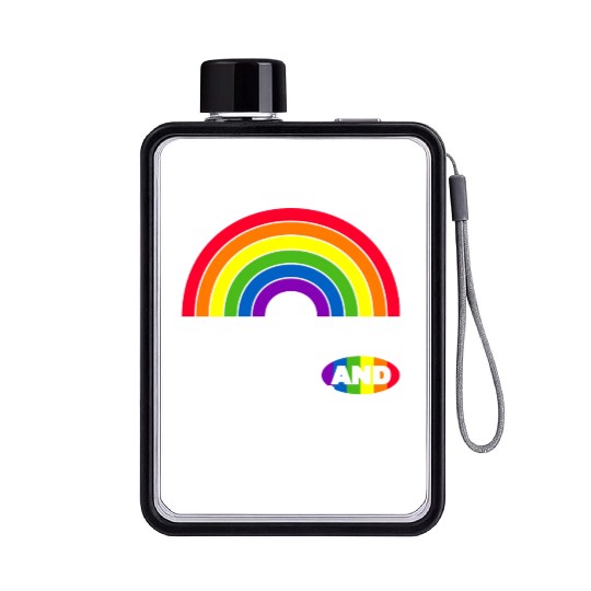 Base Jumping And Titties Funny Lgbt Gay Pride s Flat Water Bottles