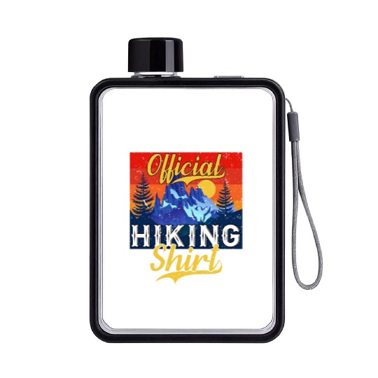 Official Hike Flat Water Bottles Wanderlust Mountain Love