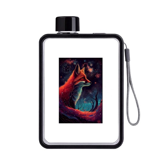 Fox Galaxy Nature Flat Water Bottles