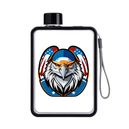 American Eagle Printed Flat Water Bottles