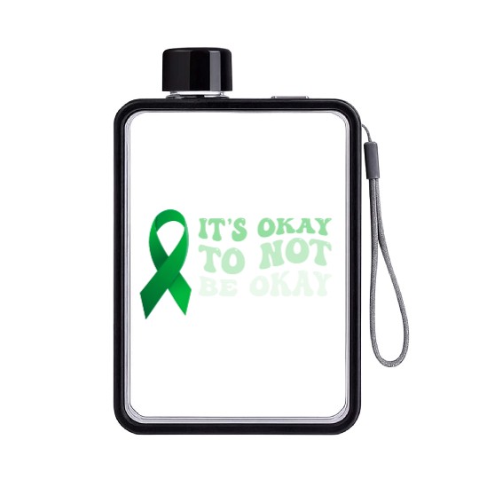 its okay to not be okay Mental Health Awareness Flat Water Bottles