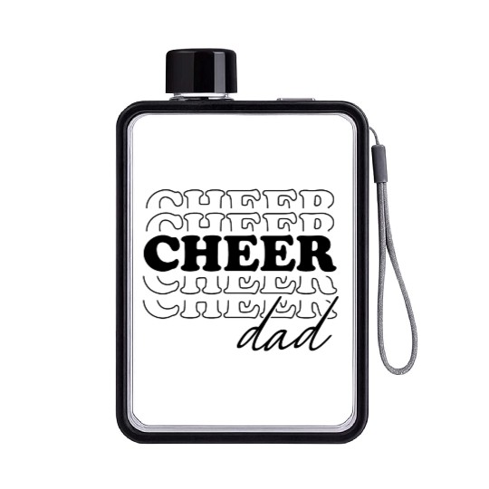 Cheer Dad Flat Water Bottles