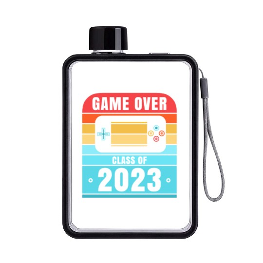Game Over Class of 2023 Seniors Graduation Gifts Flat Water Bottles