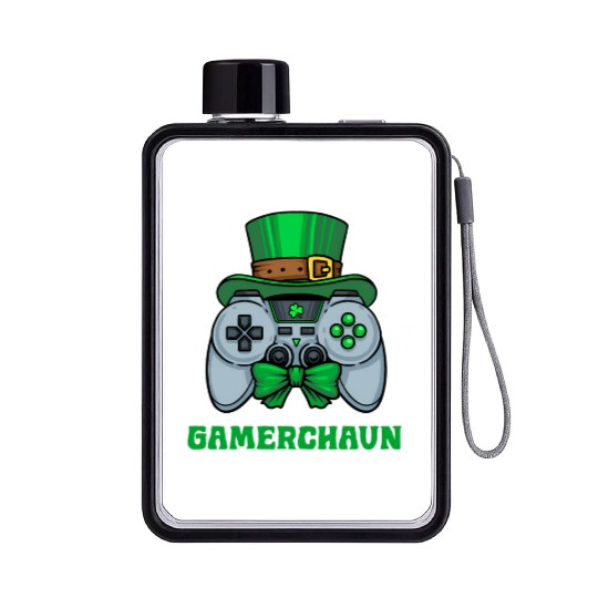 Gamerchaun Gamer St Patrick'S Day Toddler Lucky Flat Water Bottles