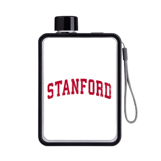 Stanford California Ca Sports Red Flat Water Bottles