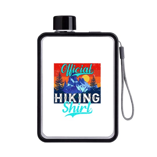 Official Hike Flat Water Bottles Wanderlust Mountain Love
