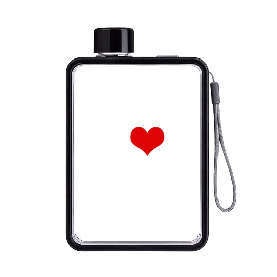 i love nerds Flat Water Bottles