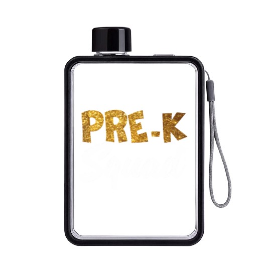 Team Pre K Teacher Back To School s Top Flat Water Bottles
