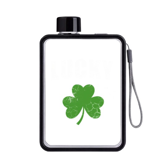 Lucky Irish Shamrock St Patrick'S Day Youth Flat Water Bottles