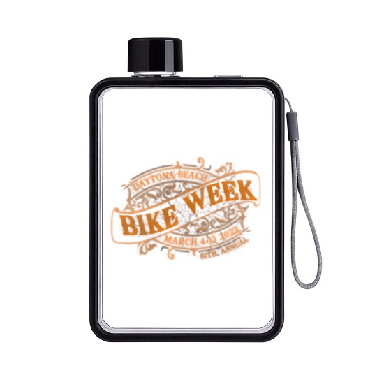 Daytona Beach Bike Week 2022 Front And Back Flat Water Bottles