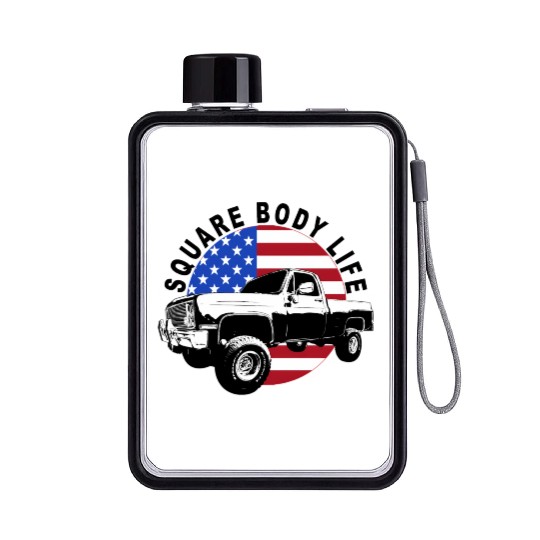 Squarebody Truck 4X4 Square Body Flat Water Bottles