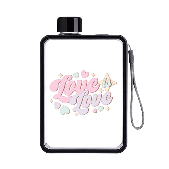 Love Is Love, LGBT Pride Month Flat Water Bottles