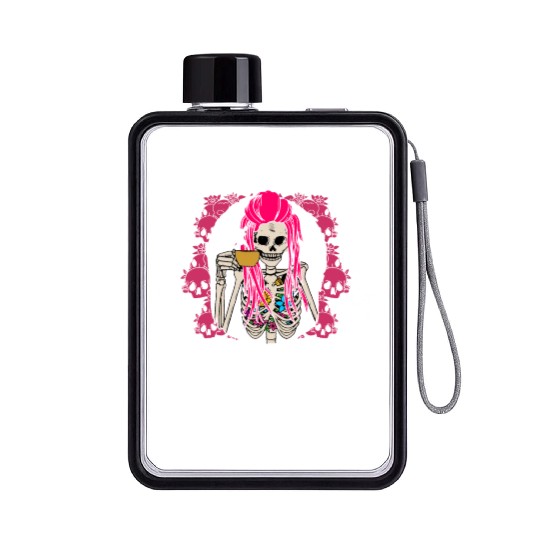 My Alone Time Is for Everyones Safety Sarcastic Fu Flat Water Bottles