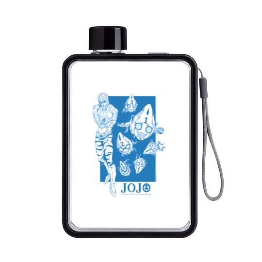 Jojo'S Bizarre Adventure Mista Six Bullets Flat Water Bottles
