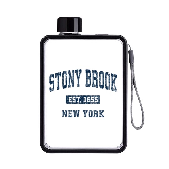 Stony Brook New York Ny Athletic Sports Flat Water Bottles