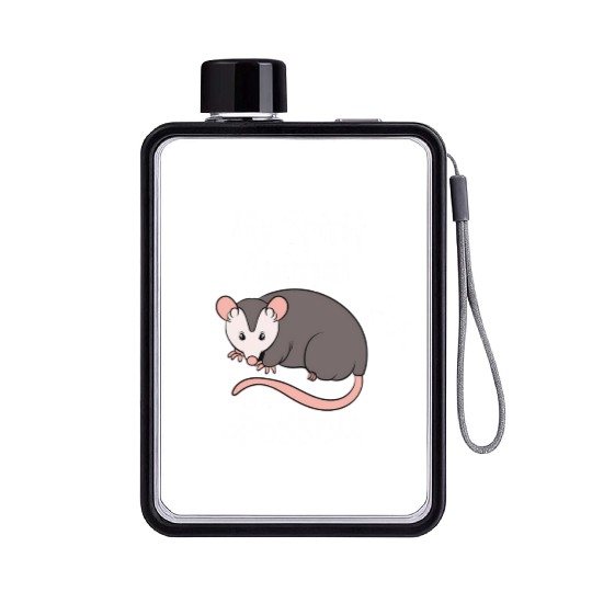 Opossum My rit Animal Is A Opossum Flat Water Bottles
