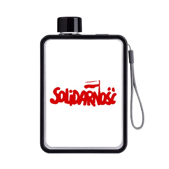 Solidarity Solidarnosc Polish Trade Union 1980S Flat Water Bottles