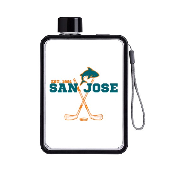 San Jose Est 1991 Sports Team Novelty Athletic Flat Water Bottles