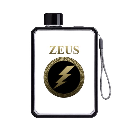 Zeus Ancient Greek God Thunderbolt Flat Water Bottles