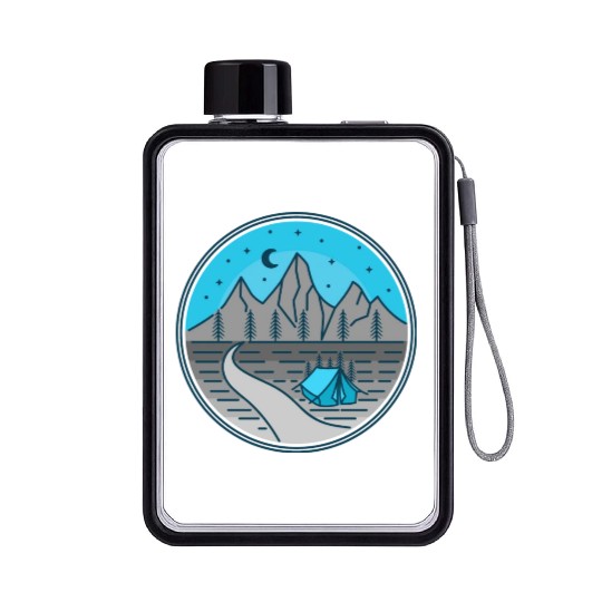 Mountain Nightwing Flat Water Bottles