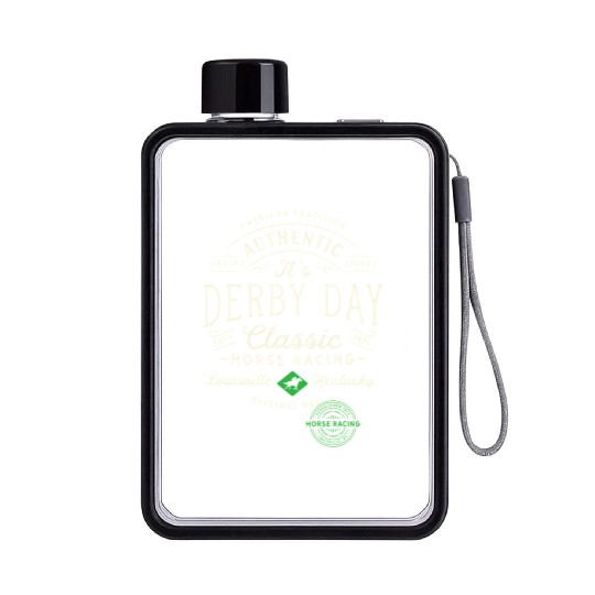 Derby Day Louisville Kentucky Horse Racing Flat Water Bottles