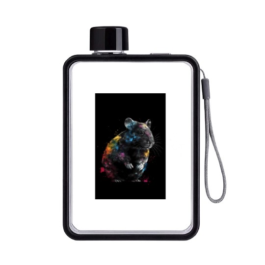 Chinchilla Colorful Flat Water Bottles