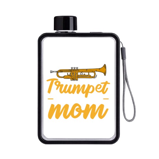 Cute Trumpet Mom Music Teacher Mother Instrument Flat Water Bottles